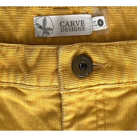 Carve Designs Shorts Women’s Size 6 Oahu Low Rise Carve Mustard Gold Outdoors - Picture 3 of 8